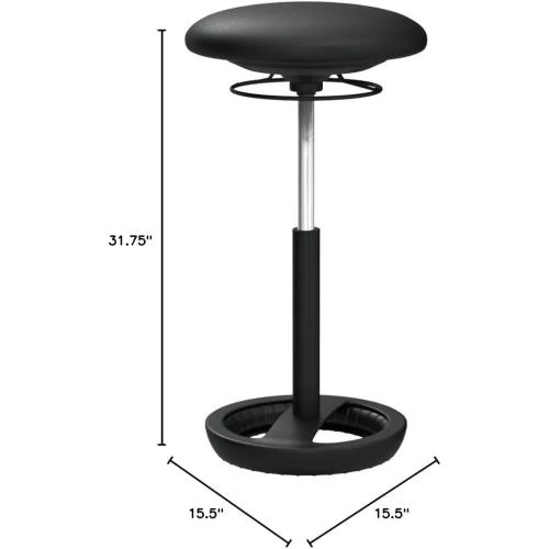 Zoom sur Chaise Active Vinyle Noir Safco Products 3001BV