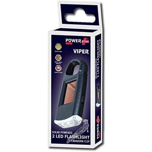 Détail de Lampe de poche solaire LED Powerplus Viper, clip carabine