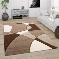 Tapis de Salon Moderne Paco Home, Motif Abstrait 3D
