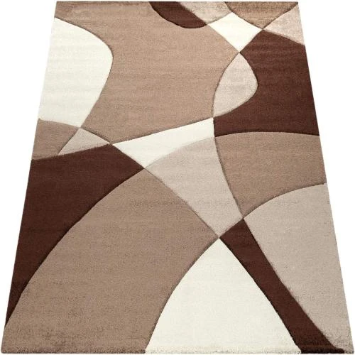 Zoom sur Tapis de Salon Moderne Paco Home, Motif Abstrait 3D
