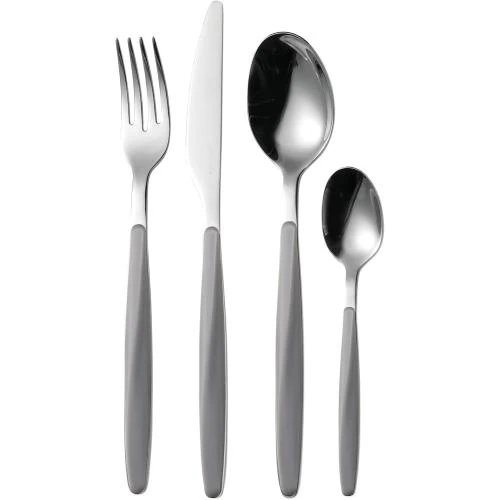 Détail de Guzzini My Fusion, Set 24 Couverts Gris Design