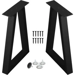 Pieds Trapezoidaux Métal NXN HOME, Meubles Noirs, Bricolage