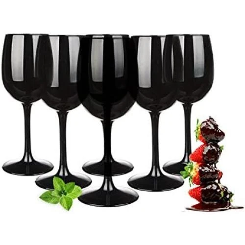 Verres à vin rouge noirs Sendez, lot de 6 unités - Vue principale