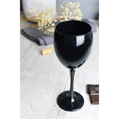 Zoom sur Verres à vin rouge noirs Sendez, lot de 6 unités