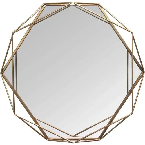 Miroir mural métal doré Chloe Stratton Home Decor - Vue principale
