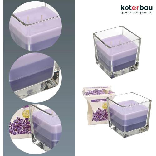 Présentation de Zoom sur Bougie parfumée KOTARBAU 2 mèches Lavande, idée cadeau