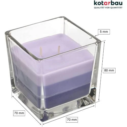 Détail de Bougie parfumée KOTARBAU 2 mèches Lavande, idée cadeau