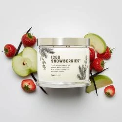 Bougie 3 mèches PartyLite, parfum Fruit Glaces en situation
