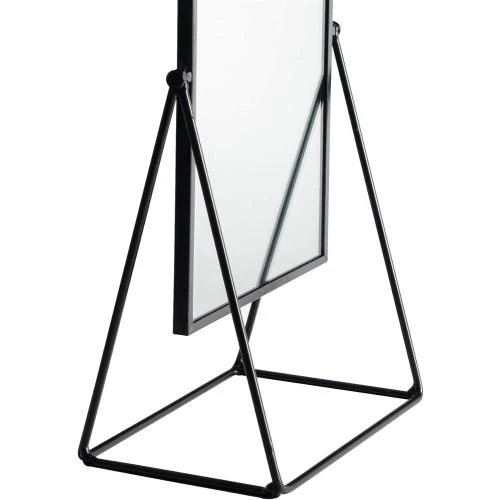 Zoom sur Coiffeuse Miroir Autoportant Noir, Harbour Housewares
