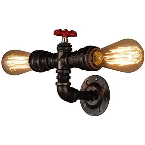 Applique Murale Industrielle Vintage, Lampe Retro Metal Bronze, Maison Cafe Loft - Vue principale