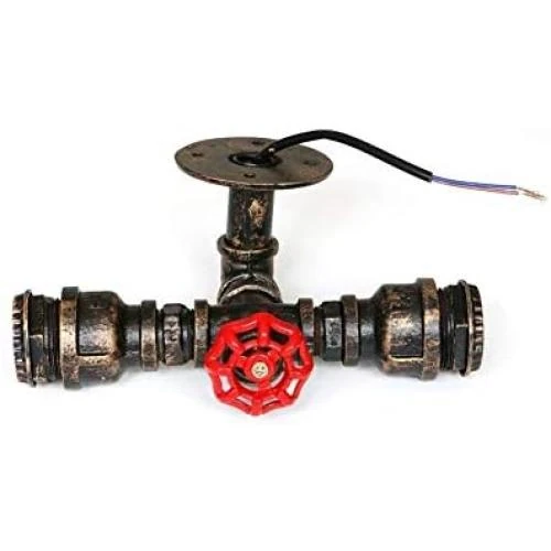 Zoom sur Applique Murale Industrielle Vintage, Lampe Retro Metal Bronze, Maison Cafe Loft