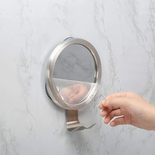 Détail de Miroir douche anti-buée, ventouses solides, crochets rasage