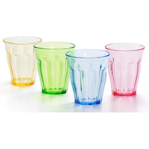 Gobelets en plastique enfants YINJOYI, verres colorés reutilisables - Vue principale