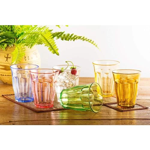 Détail de Gobelets en plastique enfants YINJOYI, verres colorés reutilisables