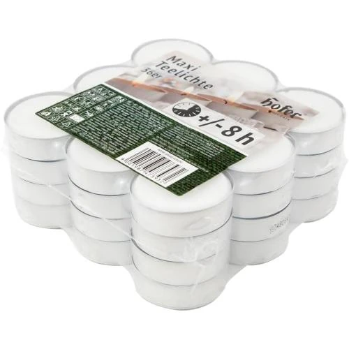 Bougies Chauffe Plat Maxi 36 pièces, 8 heures combustion - Vue principale