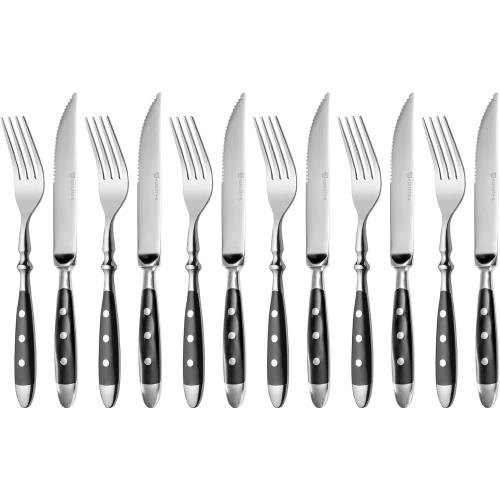 Présentation de Présentation GRAWE Couverts Steak Pizza Nuremberg, Kit 12 pièces