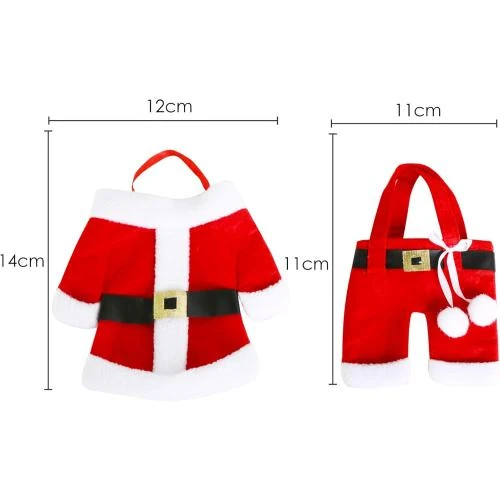 Détail de Porte Couverts Noël Original, Costume Père Noël, 6 pièces