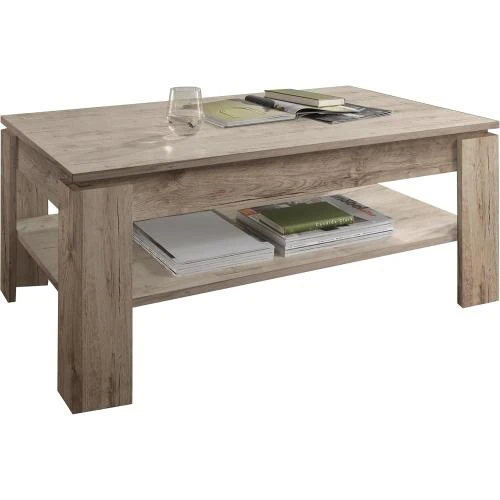 Table Basse Melamine Chêne Sable Trendteam Smart Living - Vue principale