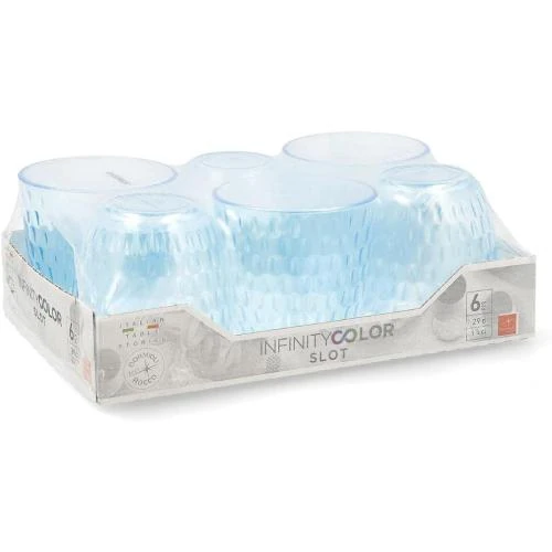 Détail de Verres Bleu Bormioli Rocco, Lot de 6 unités