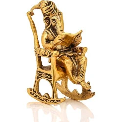 Statue metal indien Lord Ganesha Ramayana, décoration