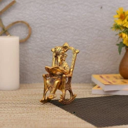 Statue metal indien Lord Ganesha Ramayana, décoration en situation