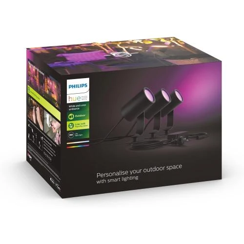 Philips Hue LILY Kit 3 Spots Ambiance Anthracite - Vue principale