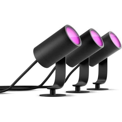 Détail de Philips Hue LILY Kit 3 Spots Ambiance Anthracite