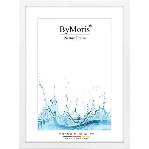 Cadre photo sur mesure ByMoris, Blanc mat, Verre acrylique - Vue principale