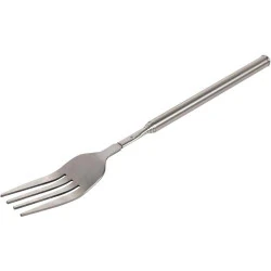 Fourchette Télescopique Acier Inoxydable, Manche Long, BBQ
