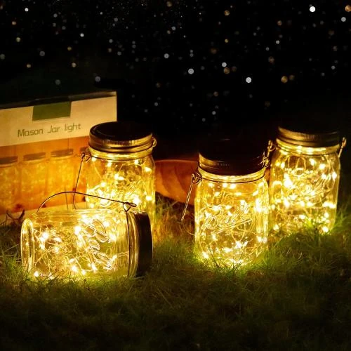 Lumières de Jardin Solaire 4 Pièces LED Imperméables - Vue principale