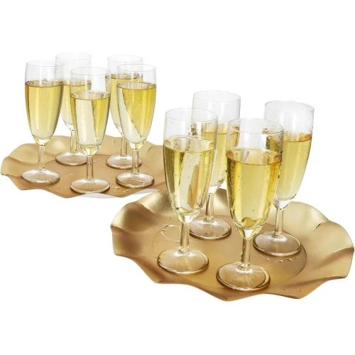 Détail de MamboCat Flûtes Champagne Transparentes, Lot 24 Verres