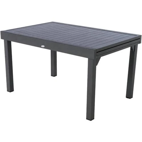 Table Extensible Hesperide Piazza Alu 6-10 Places Graphite - Vue principale