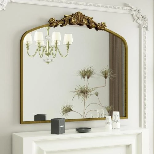Miroir antique doré SMIROR, style vintage baroque - Vue principale