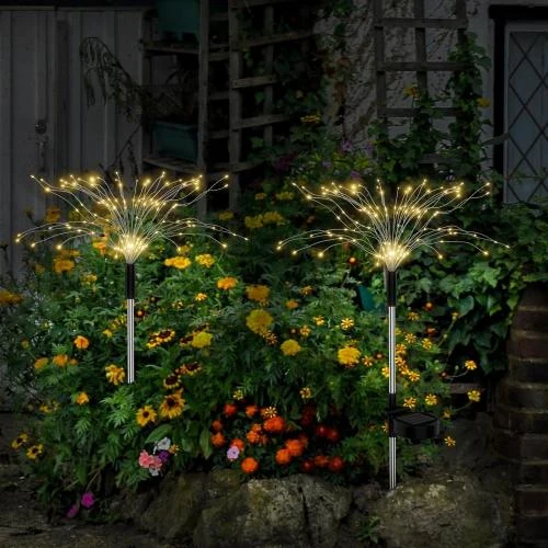 Zoom sur Lumières Solaires Extérieures, 240 LEDs, Blanc Chaud, Décoration