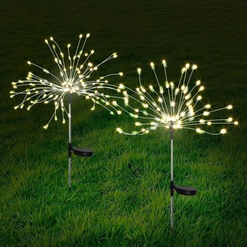 Lumières Solaires Extérieures, 240 LEDs, Blanc Chaud, Décoration - Vue principale