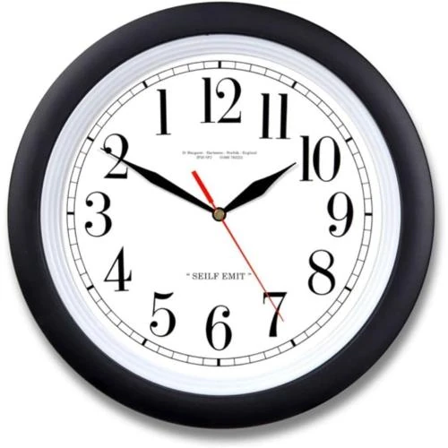 Horloge inversée Quickdraw Stationery UK, design moderne - Vue principale
