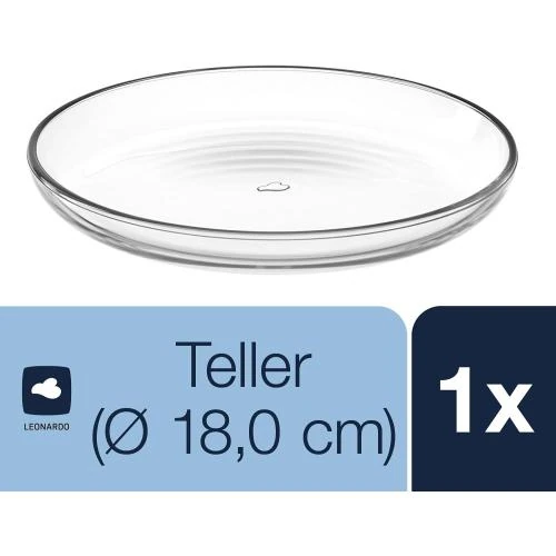 Détail de Assiette Ciao Leonardo, design élégant, 18 cm