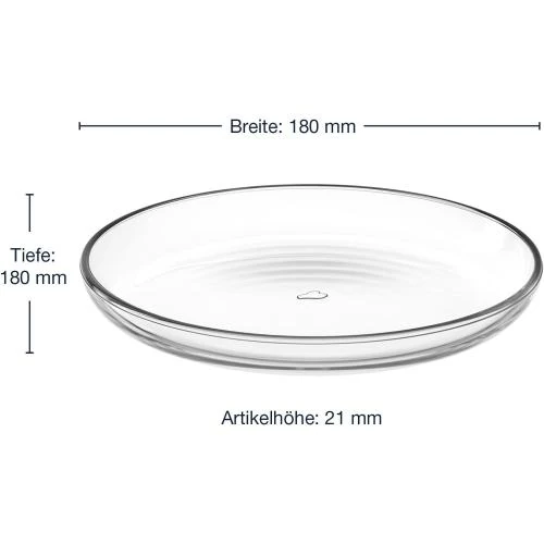 Zoom sur Assiette Ciao Leonardo, design élégant, 18 cm