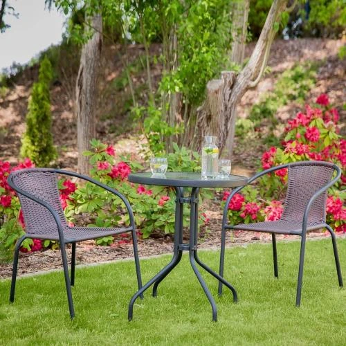 Zoom sur Tables de Café Bistro Dajar, Table Gris Moderne