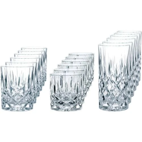 Nachtmann Noblesse Lot 18 Tasses Élégantes Cristal - Vue principale