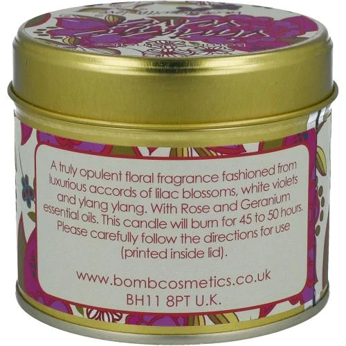 Zoom sur Bougie Parfumée Vintage, Floral, Musc, Huiles Essentielles