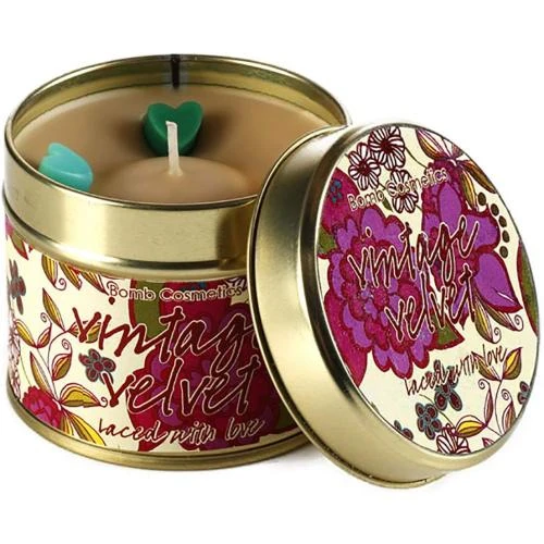 Bougie Parfumée Vintage, Floral, Musc, Huiles Essentielles - Vue principale