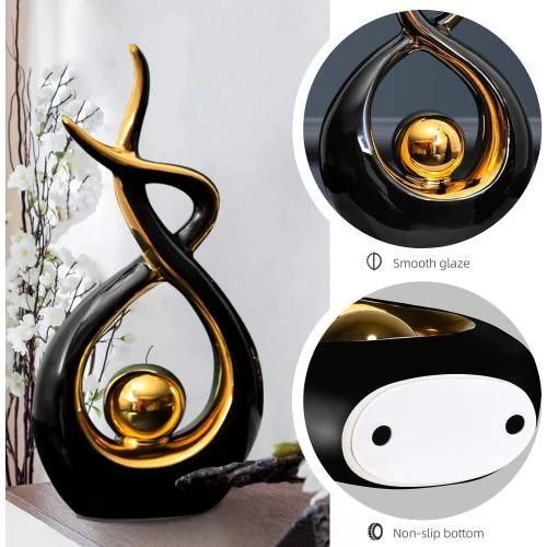 Zoom sur Uennm Décoration Céramique, Sculptures Modernes Abstraites