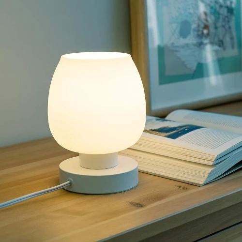 Zoom sur Lampe de Chevet Tactile ONEWISH avec Intensité Variable 3 Voies