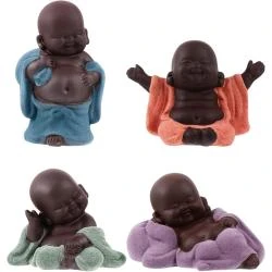 Statues Bouddha Moines, Sculptures Argile, Figurines Collection