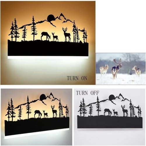 Détail de Applique Murale LED Cerf, Design Up Down, Intérieur