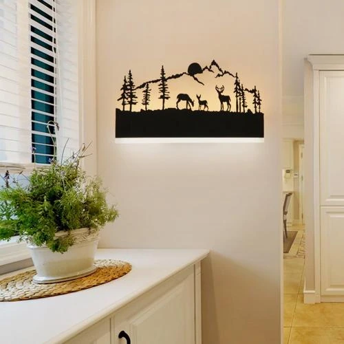 Zoom sur Applique Murale LED Cerf, Design Up Down, Intérieur