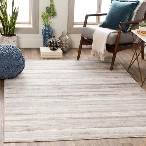 Tapis Moderne Abstrait Design Marbre Multicolore Doux - Vue principale