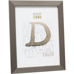 Cadre Photo Etroit Résine Argenté Deknudt Frames