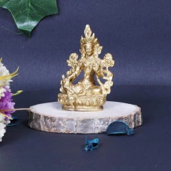 Sculpture laiton Déesse Tara Devi ARTVARKO, déco tibétaine